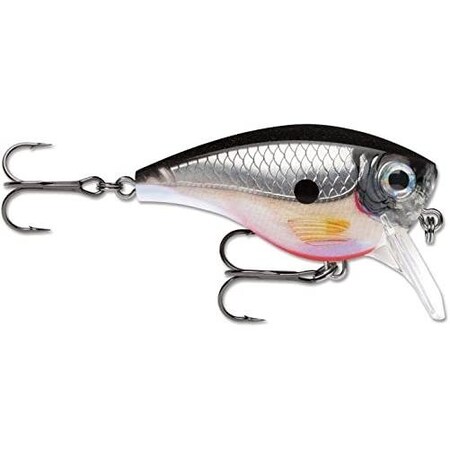Rapala Bx Mid Brat 05 Balsa Core, 2 12, 716 Oz Running Depth 5', Vmc 4 Trebles, Silver BXMB05S